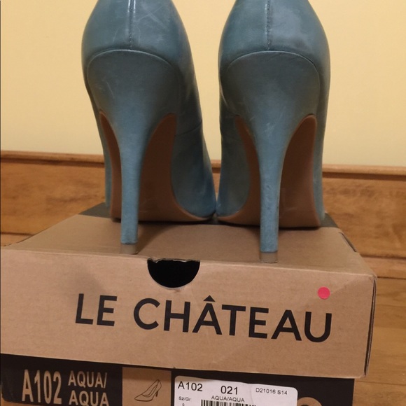 High heeded pumps. Colour Aqua. - Picture 6 of 6